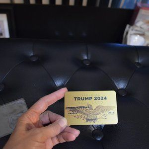 Collectible Memorable Official Gold Card TRUMP 2024 ~ 3' x 2' PREMIUM MEMBER